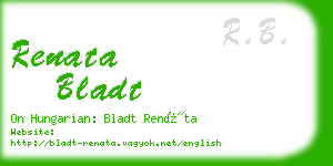 renata bladt business card